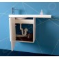 Sapho Latus - Meuble lavabo 500x500x220 mm, gauche, blanc LT615-3030 Sapho Latus - Meuble lavabo 500x500x220 mm, gauche, blanc LT615-3030