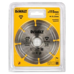 DeWALT Accessoires - Lame de scie diamantée segmentée 115 x 22,2 mm pour cloisons sèches DT3701