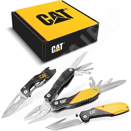 Caterpillar Outils - Set multifonction, 2 couteaux, pinces CT240126