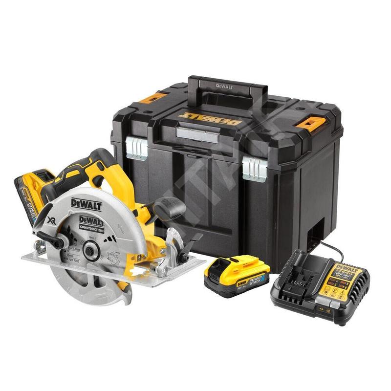 DeWALT Outillage - Scie circulaire sans fil 18 V, 2 batteries 5,0 Ah DCS570H2T