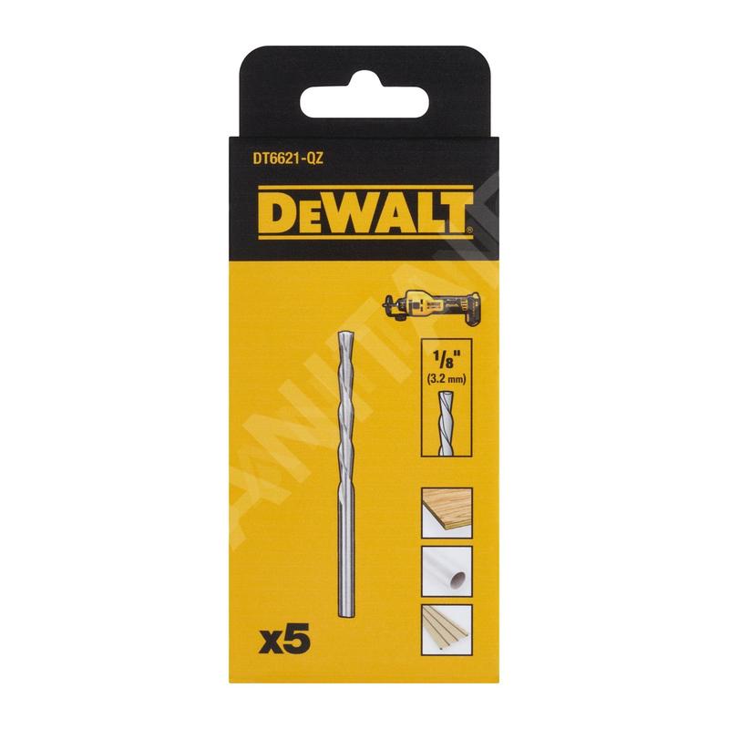 DeWALT Accessoires - Outil de découpe multi-matériaux 3,2 mm, 5 pièces DT6621
