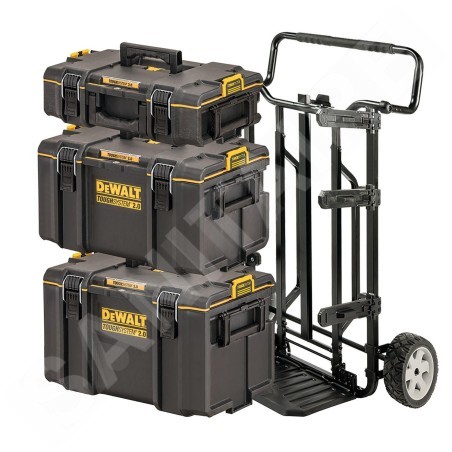 DeWALT Accessoires - Set chariot et 3 coffrets à outils Tough System 2.0 DWST83401-1