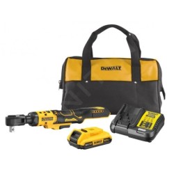DeWALT Outillage - Clé à cliquet AKU 18V, 1x batterie 2,0 Ah XR , chargeur DCF512D1