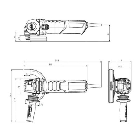 Metabo Outillage - Meuleuse d’angle 150 mm, 1700 W 601074000