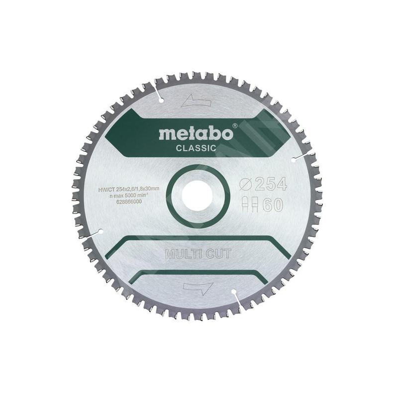 Metabo Accessoires - Lame de scie Multi Cut - Classic, 254x30 mm, Z60 628285000