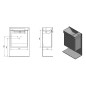 Sapho Latus - Meuble lavabo 510x500x280 mm, chêne Mocca LT080-1212 Sapho Latus - Meuble lavabo 510x500x280 mm, chêne Mocca LT080-1212