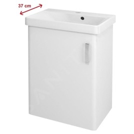 Sapho Theia - Meuble lavabo 510x700x350 mm, version gauche, blanc TH057-3030
