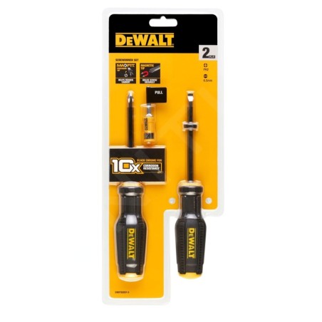 DeWALT Outillage - Set de tournevis FULLFIT - plat et PH (2 pcs) DWHT62057-0