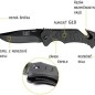 Caterpillar Outils - Couteau de poche pliant CT980012 Caterpillar Outils - Couteau de poche pliant CT980012