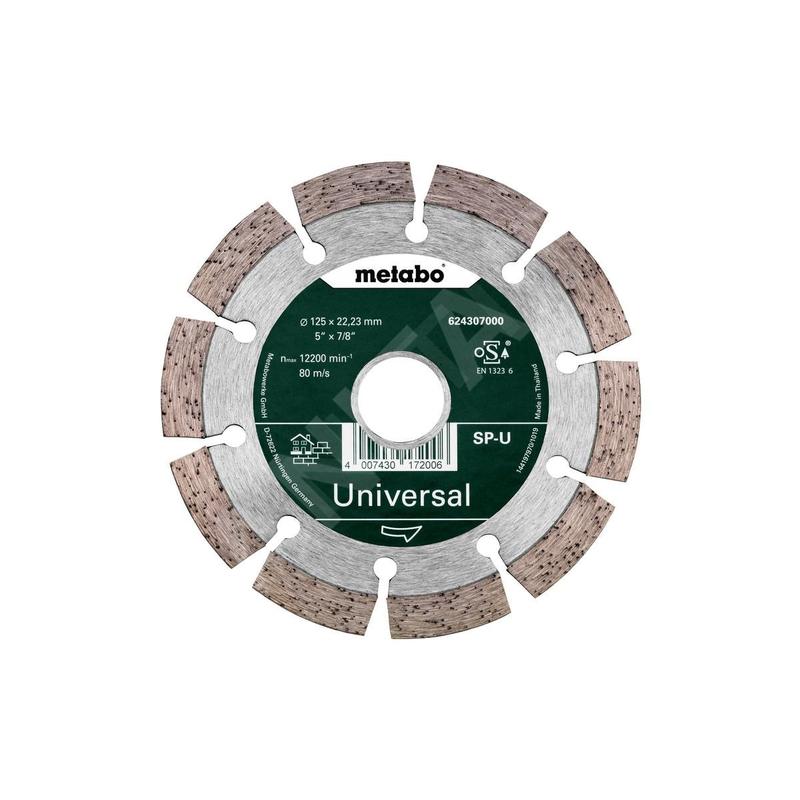 Metabo Accessoires - Meule de tronçonnage diamantée pour matériaux de construction courants 125 x 22,23 mm 624296000