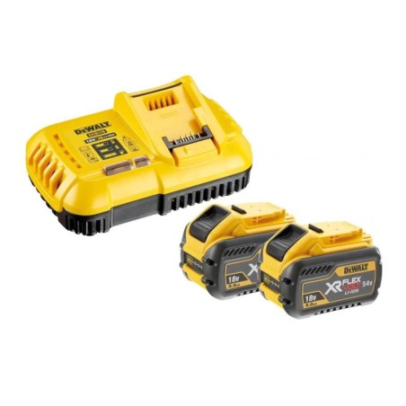 DeWALT Accessoires - Set de chargeur 8 A, 2x 18/54V Li-Ion accumulateur 6 Ah DCB118X2