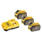 DeWALT Accessoires - Set chargeur 8A et 3 batteries 18/54 V XR FLEXVOLT 9.0 Ah DCB118X3