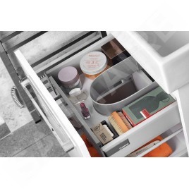 Sapho Naty - Meuble lavabo 565x500x400 mm, 1 tiroir, blanc NA060-3030