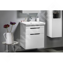 Sapho Ella - Meuble lavabo 565x650x430 cm, 2 tiroirs, blanc EL062-3030