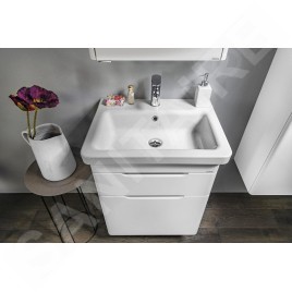 Sapho Ella - Meuble lavabo 565x650x430 cm, 2 tiroirs, blanc EL062-3030