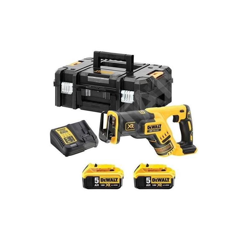 DeWALT Outillage - Scie sabre AKU 18V, 2x batterie 5,0 Ah XR, chargeur DCS367P2 DeWALT Outillage - Scie sabre AKU 18V, 2x batterie 5,0 Ah XR, chargeur DCS367P2