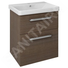 Sapho Theia - Meuble lavabo 564x700x435 mm, 2 tiroirs, pin rustique TH060-1616
