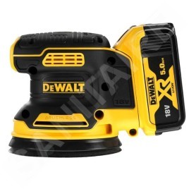 DeWALT Outillage - Meuleuse excentrique AKU 18V 125 mm, 2x batterie 5,0 Ah XR, chargeur DCW210P2
