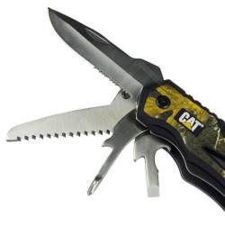 Caterpillar Outils - Set multifonction, 2 couteaux, étui CT240358