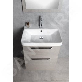 Sapho Theia - Meuble lavabo 564x700x435 mm, 2 tiroirs, pin rustique TH060-1616