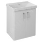 Sapho Theia - Meuble lavabo 565x700x442 mm,2 portes, blanc TH062-3030 Sapho Theia - Meuble lavabo 565x700x442 mm,2 portes, blanc TH062-3030