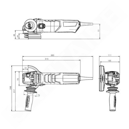 Metabo Outillage - Meuleuse d’angle 125 mm, 1550 W 600468000