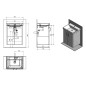Sapho Theia - Meuble lavabo 565x700x442 mm,2 portes, blanc TH062-3030 Sapho Theia - Meuble lavabo 565x700x442 mm,2 portes, blanc TH062-3030