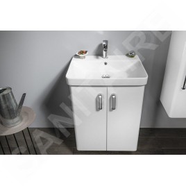 Sapho Theia - Meuble lavabo 565x700x442 mm,2 portes, blanc TH062-3030