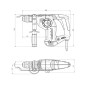 Metabo Outillage - Marteau combiné 800 W 600659000