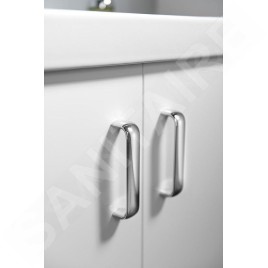 Sapho Theia - Meuble lavabo 565x700x442 mm,2 portes, blanc TH062-3030