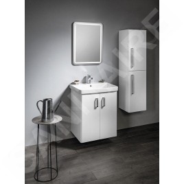 Sapho Theia - Meuble lavabo 565x700x442 mm,2 portes, blanc TH062-3030