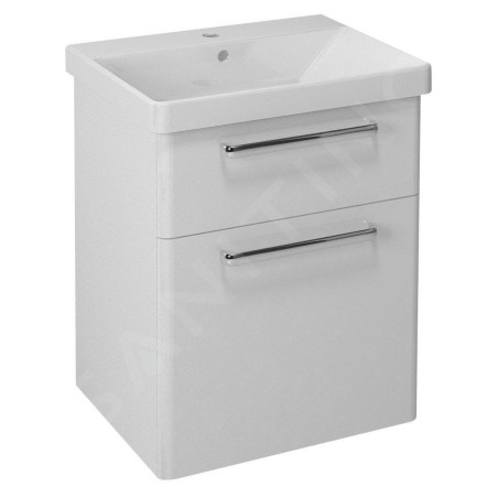 Sapho Theia - Meuble lavabo 564x700x435 mm, 2 tiroirs, blanc TH060-3030