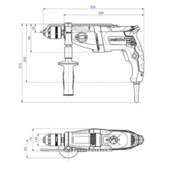 Metabo Outillage - Perceuse à percussion 1010 W 600783500