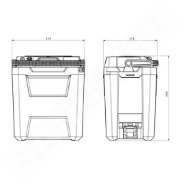 Metabo Accessoires - Glacière sans fil 18V, 24 l, sans batterie ni chargeur 600791850