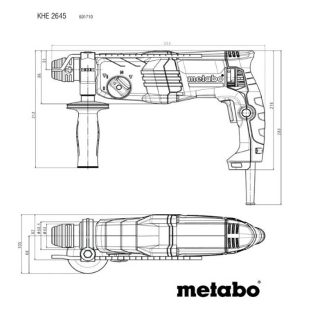 Metabo Outillage - Marteau combiné 850 W 601710500