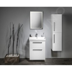 Sapho Theia - Meuble lavabo 564x700x435 mm, 2 tiroirs, blanc TH060-3030