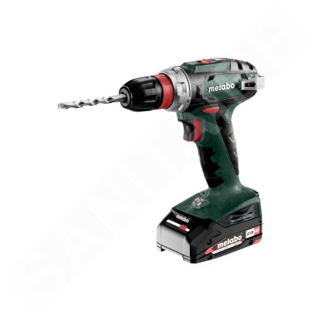 Metabo Outillage - Perceuse-visseuse sans fil 18 V, 2 batteries Li-HD 2,0 Ah Li-Power, chargeur 602217500