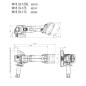 Metabo Outillage - Meuleuse d'angle sans fil 18V 125 mm, 2 batteries 4,0 Ah, chargeur 602247510