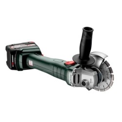 Metabo Outillage - Meuleuse d'angle sans fil 18V 125 mm, 2 batteries 4,0 Ah, chargeur 602247510