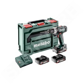 Metabo Outillage - Perceuse à percussion sans fil 18V, 3 batteries 2.0 Ah Li-Power, chargeur 602317540