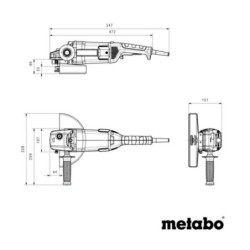 Metabo Outillage - Meuleuse d’angle 230 mm, 2200 W 606437000
