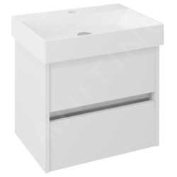 Sapho Nirona - Meuble lavabo 570x515x430 mm, 1 tiroir, blanc NR060-3030