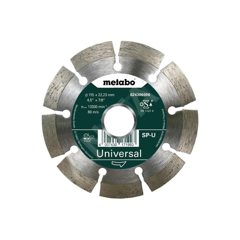 Metabo Accessoires - Meule de tronçonnage diamantée pour matériaux de construction courants 115 x 22,23 mm 624306000