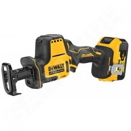 DeWALT Outillage - Scie sabre compacte AKU 18V, 2x batterie 5.0 Ah XR, chargeur DCS369P2