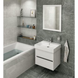 Sapho Nirona - Meuble lavabo 570x515x430 mm, 1 tiroir, blanc NR060-3030