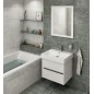 Sapho Nirona - Meuble lavabo 570x515x430 mm, 1 tiroir, blanc NR060-3030 Sapho Nirona - Meuble lavabo 570x515x430 mm, 1 tiroir, blanc NR060-3030