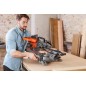 BLACK+DECKER Outillage - Scie à onglet électrique avec déplacement 1600 W BES700-QS