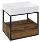 Sapho Skara - Meuble-vasque 590x495x465 mm, 1 tiroir, chêne Collingwood/noir mat CG002-1919 Sapho Skara - Meuble-vasque 590x495x465 mm, 1 tiroir, chêne Collingwood/noir mat CG002-1919