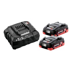 Metabo Accessoires - Set chargeur 4A, 2 batteries LiHD 18 V 4.0 Ah 685191000