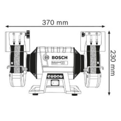 Bosch Outillage - Meuleuse d'établi double disque 600 W 060127A400